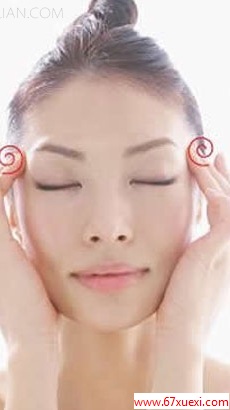 额头皱纹怎么去 按摩方法最健康！ www.67xuexi.com