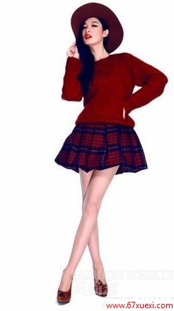 小西装怎么搭配蓬蓬裙好看 www.67xuexi.com
