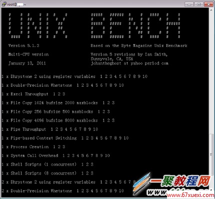 linuxUnixBenchܲ www.67xuexi.com