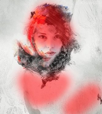 4 mask 500x553 Create Abstract Photo Manipulation with Tree Bark Texture and Brush Elements