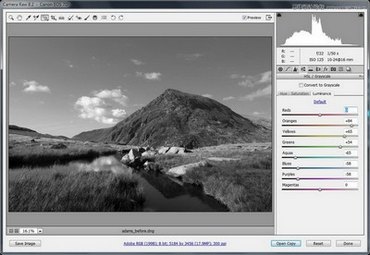 Photoshop调出外景风光照片质感的黑白效果,PS教程,思缘教程网