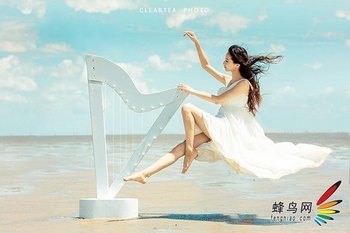 漂浮的旋律 教你在海边拍出唯美女神范   www.67xuexi.com