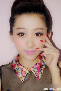 打造冬季粉嫩韩国女生妆 www.67xuexi.com